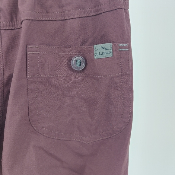 L.L. Bean  Vista Camp Pants, Straight-Leg Burgandy Size XS - Picture 5 of 10